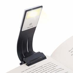 Vekkia Bookmark Book Light, Clip on Reading Lights for Books in Bed, Infinite Brightness Levels, Soft Light Easy for Eyes, Built