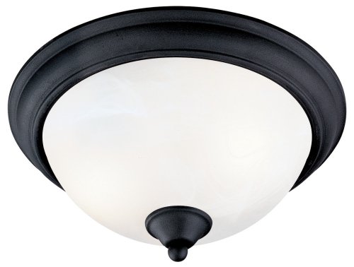 Hardware House 545061 Tuscany 12-1/2-Inch By 6-Inch Ceiling Lighting Fixture Textured Black