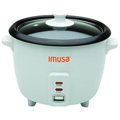 IMUSA USA GAU-00013 Electric Nonstick Rice Cooker 8-Cup (Uncooked) 16-Cup (Cooked), White