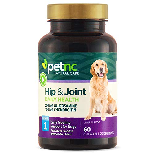 Petnc Natural Care Hip and Joint Health Early Mobility Chewables for Dogs, 60 Count (27478)