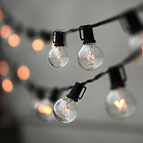 LAMPAT String Lights, Lampat 25Ft G40 Globe String Lights With Bulbs-Ul Listd For Indoor/Outdoor Commercial Decor