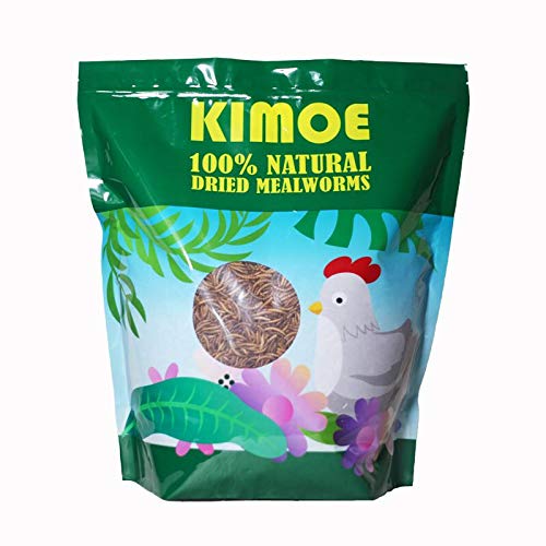 Kimoe 5LB 100% Natural Non-GMO dried mealworms-High-Protein for Birds, chicken?ducks