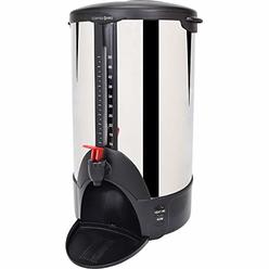 Coffee Pro CFPCP50 Home/Business Coffee Maker, 50 Cup Double Wall Percolating Urn