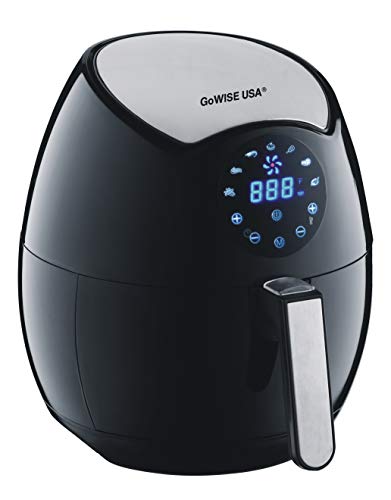 GoWISE USA Mings Mark GW22621 Electric Air Fryer, 3.7 QT, Black