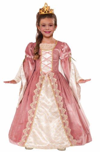 Forum Novelties Designer Collection Deluxe Victorian Rose Costume Dress, Child Large