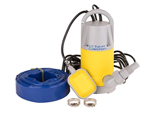 Professional EZ Travel Collection, Hot Tub and Swimming Pool Drain Pump with Hose Pond/Flood Pump (Up to 3,700 Gallons per Hour)