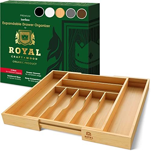 Royal Craft Wood Luxury Bamboo Kitchen Drawer Organizer ...