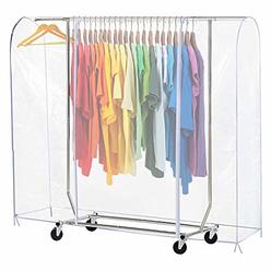 Clear Garment Rack Cover, Heavy Duty Garment Rack With Cover