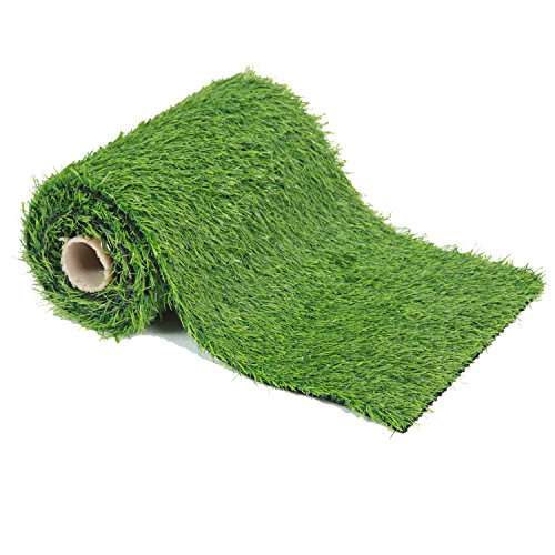 ECO MATRIX Artificial Grass Runner for Table Decoration Fake Grass Green Carpet Turf Rug Synthetic Grass Mat for Family Garden (