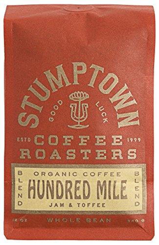 Stumptown Coffee Roasters, Hundred Mile - Organic Whole Bean Coffee - 12 Ounce Bag, Flavor Notes of Jam and Toffee