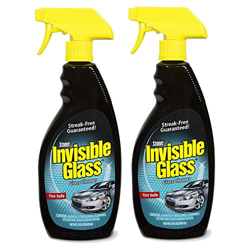 Invisible Glass 92164-2PK 22-Ounce Premium Glass Cleaner and Window Spray for Auto and Home Provides a Streak-Free Shine on Wind