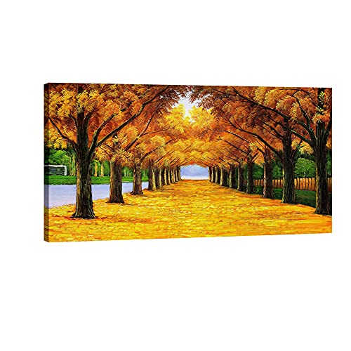 Pyradecor Large Orange Trees Giclee Canvas Prints Wall Art Paintings Pictures for Living Room Bedroom Home Office Decor - Far Se
