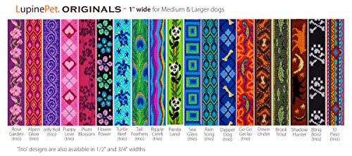 Lupinepet Coupler For Walking Two Medium Or Larger Dogs Together, 1" Wide Alpen Glow Design By Lupine, 24" Long