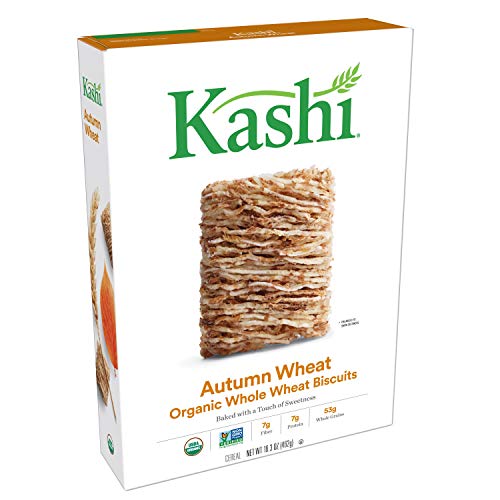 Kashi Breakfast Cereal, Vegan Protein, Organic Cereal, Bulk Pantry Staples, Autumn Wheat, 65.2oz Case (4 Boxes)