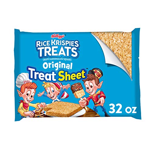 Rice Krispies Treats Marshmallow Snack Sheet, Kids Snacks, Treat Making, Baking Project, Original, 32Oz Sheet (1 Sheet)
