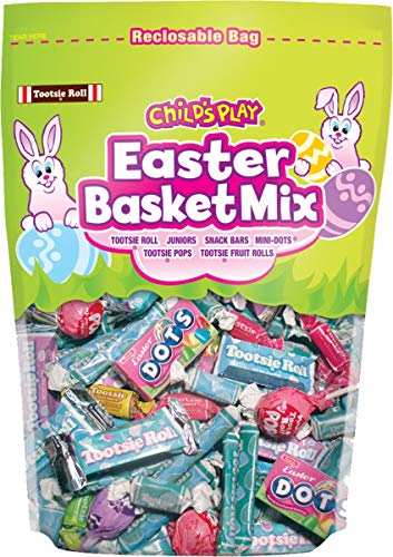Easter Candy Tootsie Roll Childs Play Easter Basket Bulk Individually Wrapped Candy Assortment Mix In Resealable Bag, 24.48 Oz