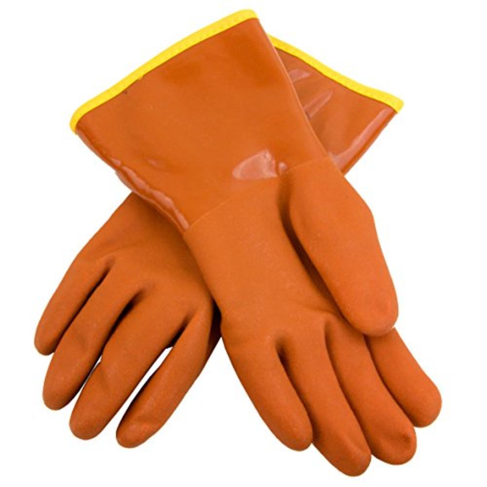 Bellingham Sb4601L Snow Blower Insulated Gloves, 100% Waterproof Double-Dipped Pvc Coating, Flexible To -4° Fahrenheit, Large,Or