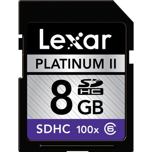 Lexar Platinum Ii 8 Gb 100X Sd/Sdhc Flash Memory Card Lsd8Gbbsbna100