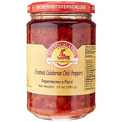 Tuttocalabria, Crushed Calabrian Chili Pepper, Paste / Spread, All Natural, Non-Gmo, Product Of Italy, Retail Glass Jar, 10 Oz, 