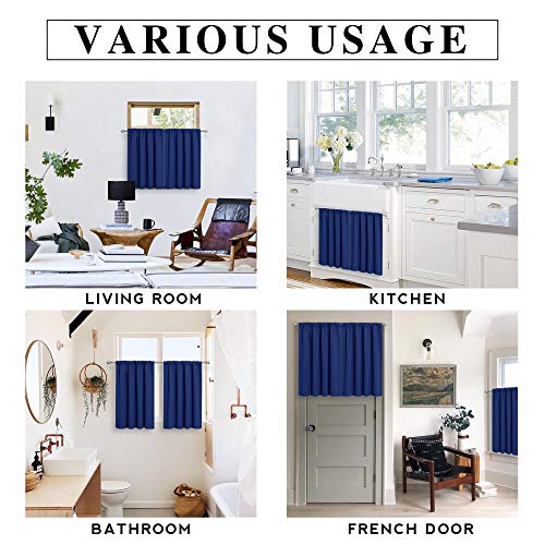 Ryb Home Kitchen Curtains 36 Inch Long For Small Window Short Ds Bedroom Half Tiers Kids Room Bathr Small Window Curtains Short Ds, Half Window Curtains For Bedroom