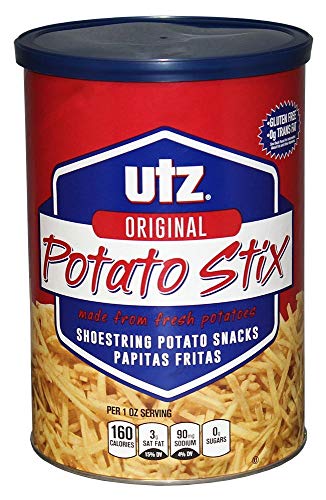 Utz Potato Stix, Original – 15 Oz. Canister – Shoestring Potato Sticks Made From Fresh Potatoes, Crispy, Crunchy Snacks In Resea