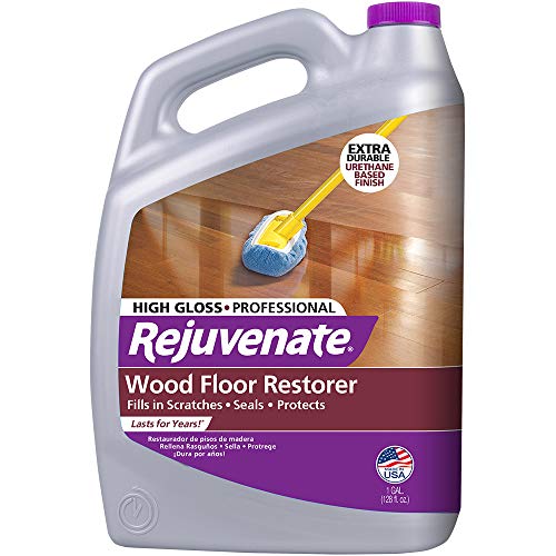 Rejuvenate Professional Wood Floor Restorer And Polish With Durable Finish Easy Mop On Application High Gloss Finish 128Oz