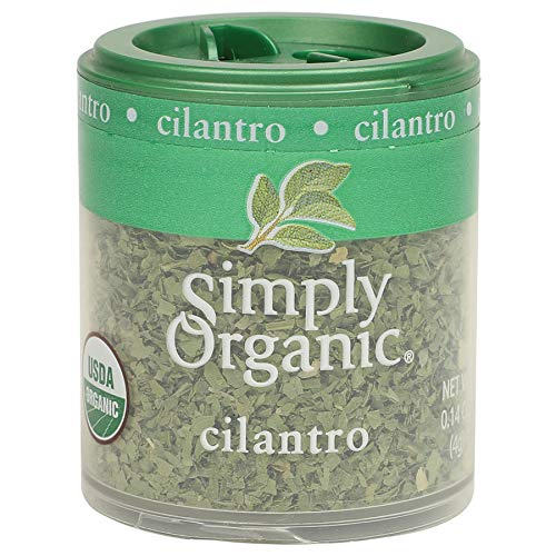 Simply Organic Cilantro Leaf, Cut & Sifted, Certified Organic | 0.14 Oz | Coriandrum Sativum L.