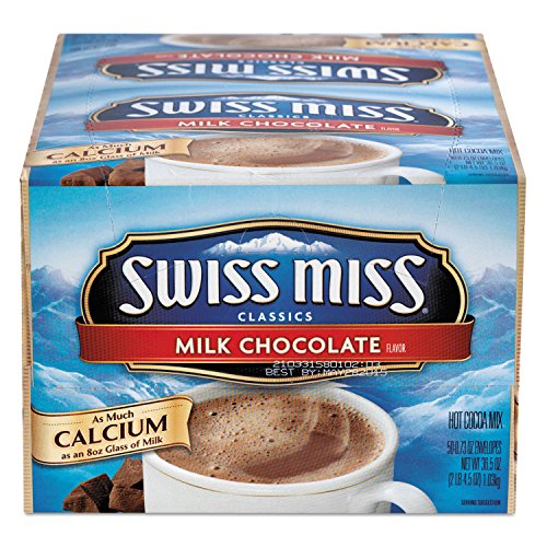 Swiss Miss Hot Cocoa Mix, Regular, 50 Packets/Box - One Box of 50 envelopes Each.