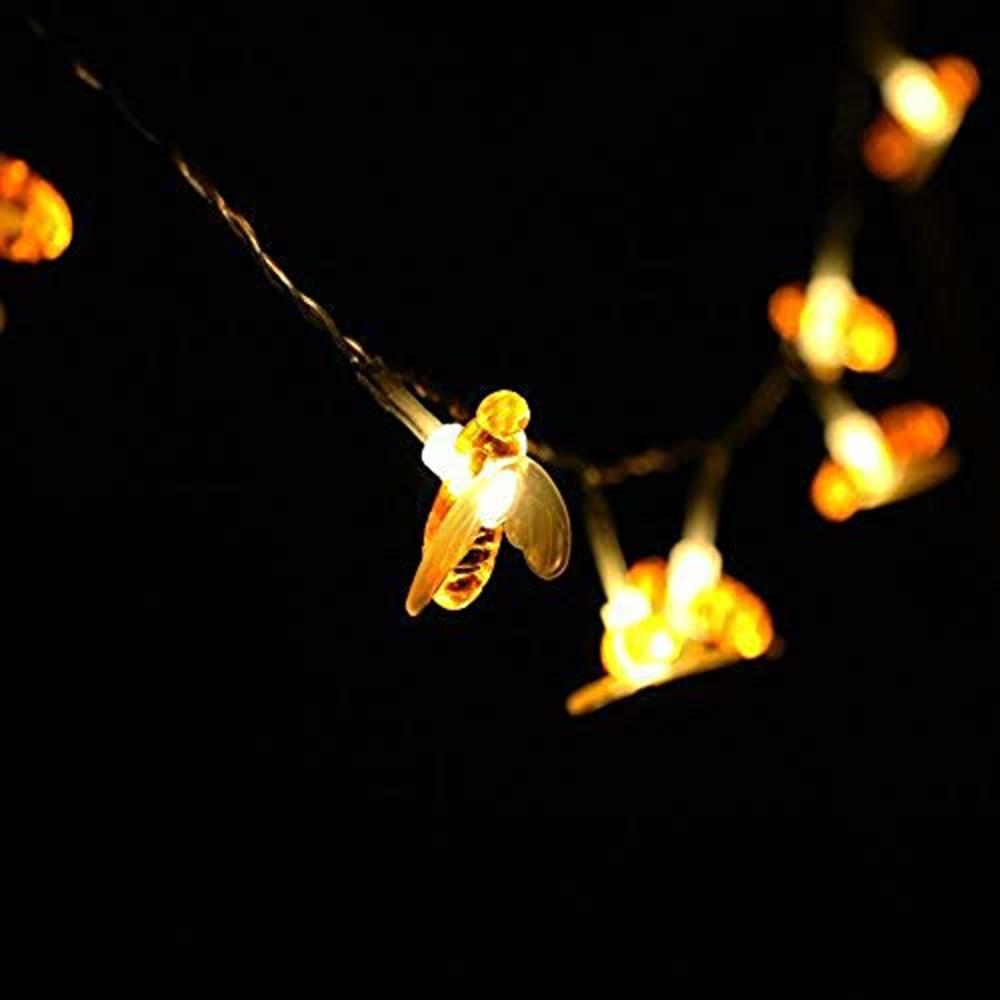 ER CHEN Honeybee Fairy String Lights, Er Chen 10Ft 20 Led Honeybee Battery Power Led String Lights For Party, Wedding, Xmas, Decoration,
