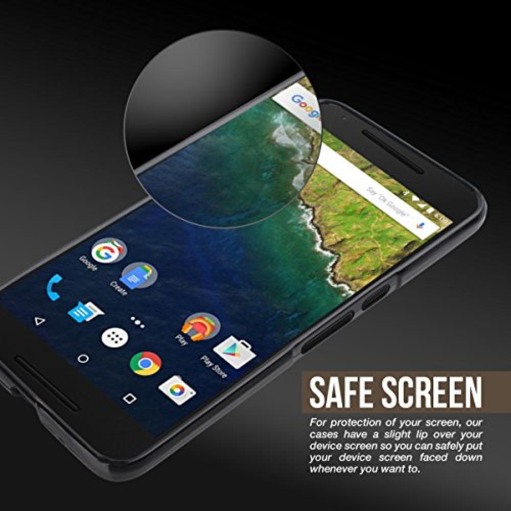 CruzerLite Huawei Nexus 6P Case, Cruzerlite Bugdroid Circuit Case Compatible for Huawei Nexus 6P - Retail Packaging - Black