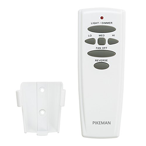 Pikeman Ceiling Fan Remote Control and Receiver Complete Kit Replace Hampton Bay UC7078T CHQ7078T Fan-HD with Reverse Button and Light D
