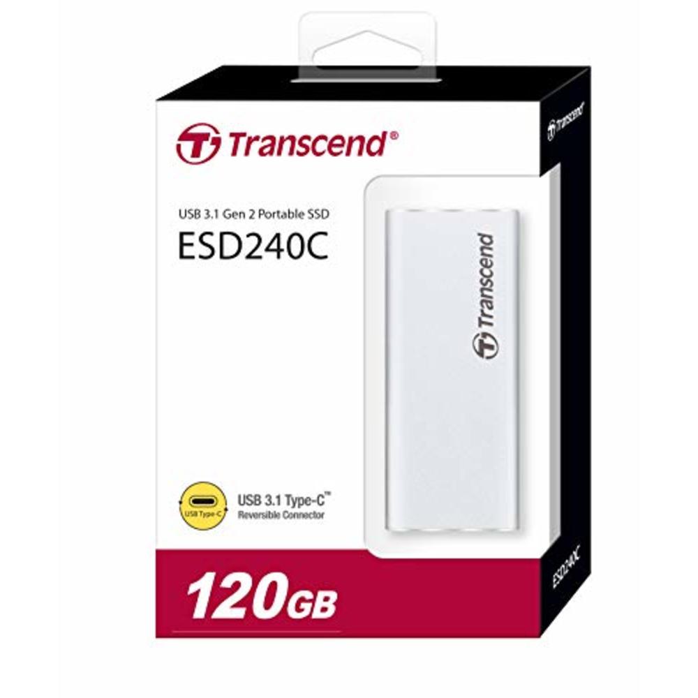 handicappet Belyse partner Transcend 120GB USB 3.1 Gen 2 USB Type-C ESD240C Portable SSD Solid State  Drive TS120GESD240C