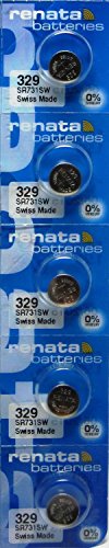 Renata Batteries 329 Watch battery - Strip of 5 Batteries