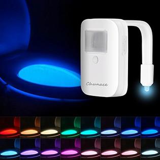 Chunace Chuance Rechargeable Toilet Night Light, 16 Color