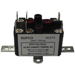 Supco 90370 General Purpose Fan Relay, 12 A Load Current, 24 V Coil Voltage, Single Pole Double Throw Contacts