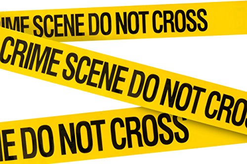 Tapix Crime Scene Do Not Cross Barricade Tape 3 X 100 • Bright Yellow with a Bold Black Print • 3 in. Wide for Maximum Readability • T