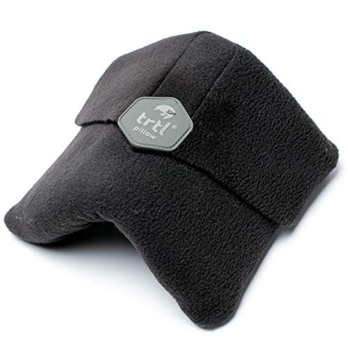 trtl Pillow - Scientifically Proven Super Soft Neck Support Travel Pillow ? Machine Washable (Black)