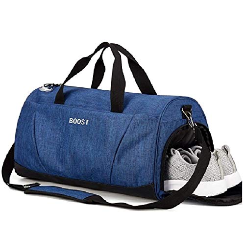 Leolake Sports Gym Bag with Wet Pocket & Shoes Compartment for Women & Men