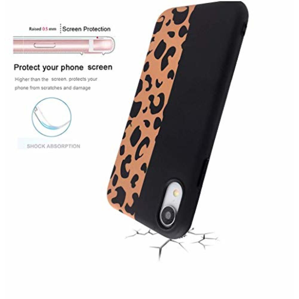 Topwin Leopard Case Compatible with iPhone Xr, Soft Flexible TPU Classic Luxury Fashion Leopard Print Chic Cheetah Ultra Slim Li