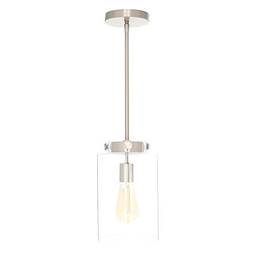 27228 Home Decorators Collection 1 Light Brushed Nickel Mini Pendant With Clear Glass Shade - Home Decorators Collection 3 Light Mini Chandelier