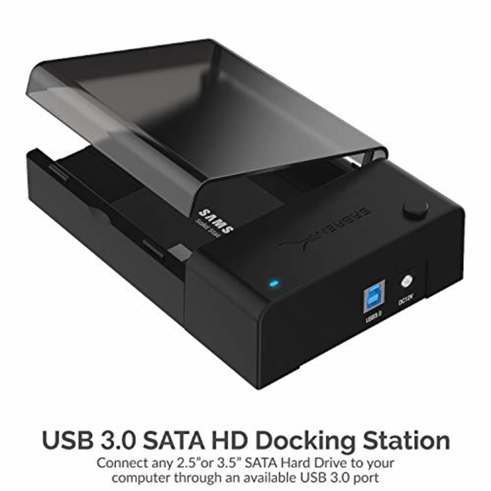 haalbaar Prestige fluiten Sabrent USB 3.0 to SATA External Hard Drive Lay-Flat Docking Station for  2.5 or 3.5