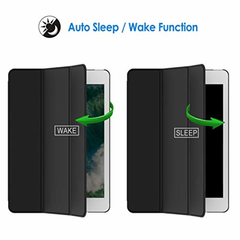 JETech Case for iPad Mini 1 2 3 (NOT for iPad Mini 4), Smart Cover with Auto Sleep/Wake, Black