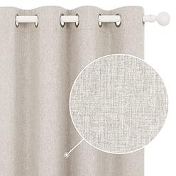 Deconovo Total Blackout Curtains 84 Inch Length Light Khaki 52 W X deconovo-total-blackout-curtains-84-inch-length-light-khaki-52-w-x