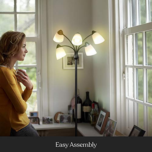 Brightech Medusa Led Floor Lamp Multi Head Adjustable Tall Pole Standing Reading For Living Room Bedroom Kids In Brightech Medusa Led Floor Lamp Multi, Brightech Medusa Led Floor Lamp Replacement Shades