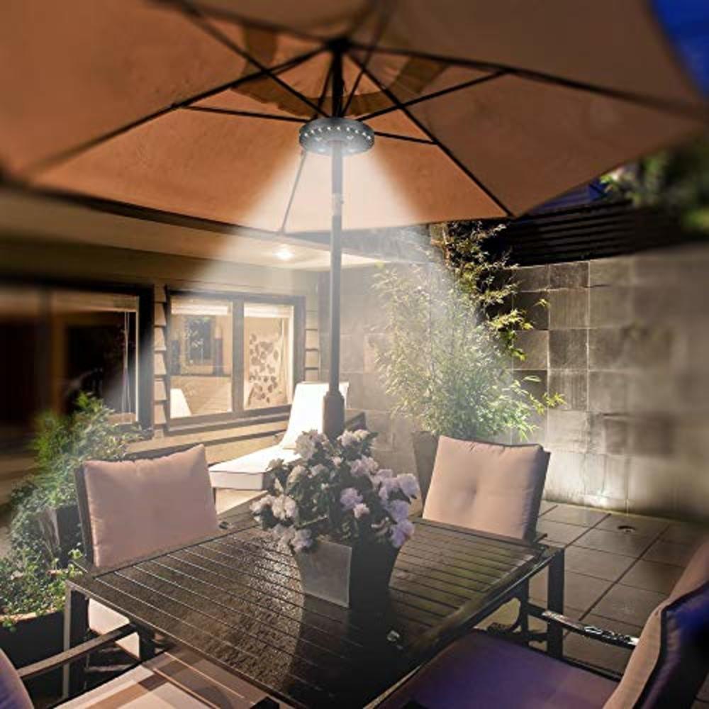 LATME Patio Umbrella Lights Pole Light for Umbrellas,Camping Tents or Outdoor Use