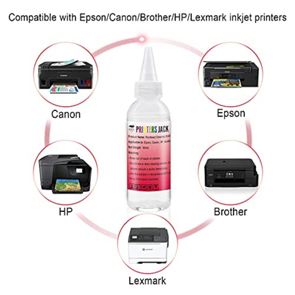 Printer Jack Printhead Cleaner for Inkjet Printers Brother HP Canon ...
