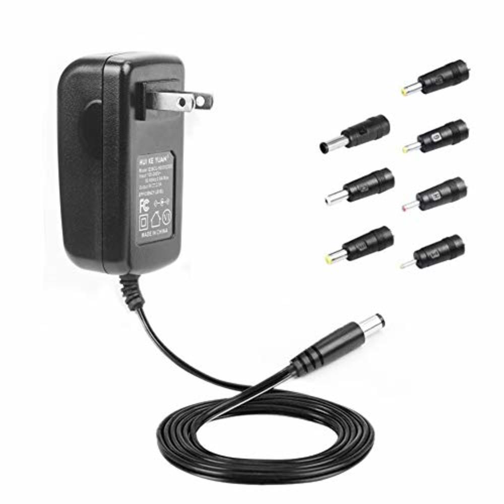 TFDirect HKY 9V Universal Power Adapter with 7 DC Plugs Fits All Brands Portable DVD Player DBPOWER Sylvania Philips RCA Sony Panasonic I