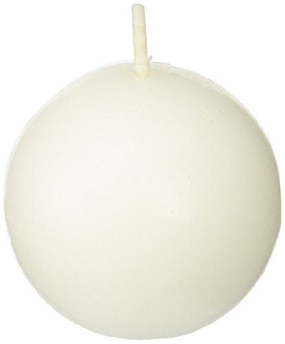 Zest Candle 12-Piece Ball Candles, 2-Inch, White Citronella