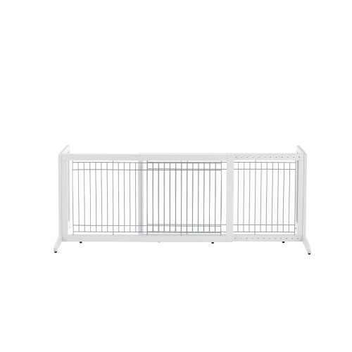 Richell Freestanding Pet Gate, Large, Origami White