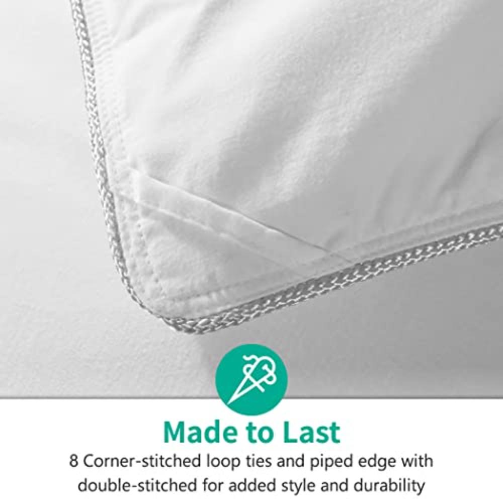 APSMILE Full/Queen Size Goose Feathers Down Comforter Duvet Insert - Ultra-Soft All Season Down Comforter Hotel Collection Comfo